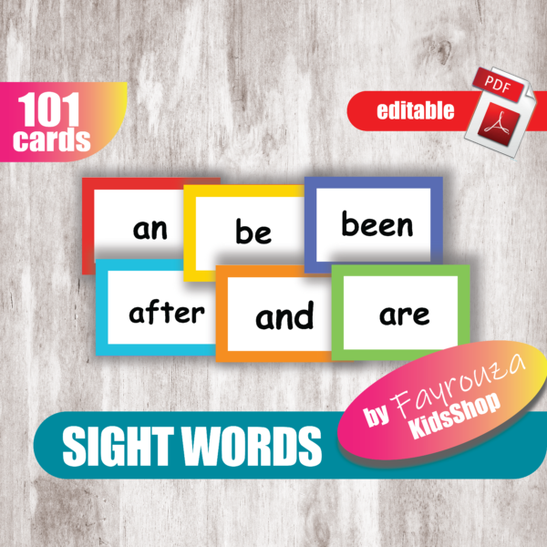 Sight Words Flash Cards