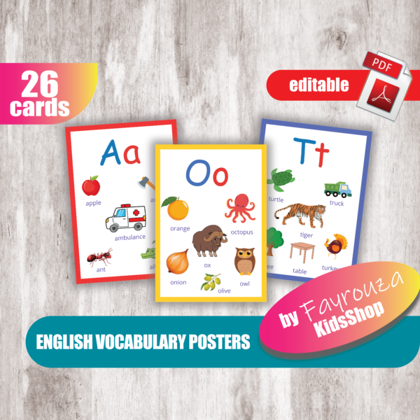 English Vocabulary Mats